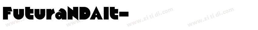FuturaNDAlt字体转换