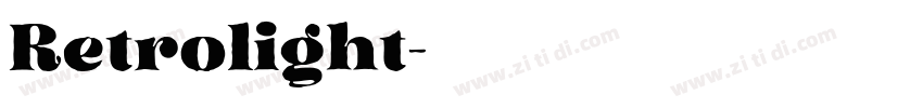 Retrolight字体转换