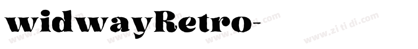 widwayRetro字体转换