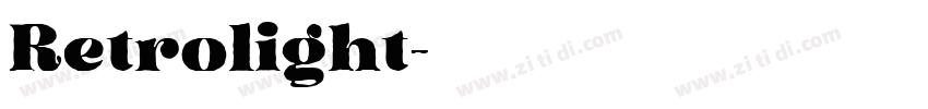 Retrolight字体转换