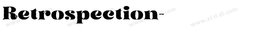 Retrospection字体转换