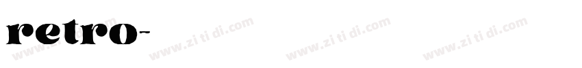 retro字体转换