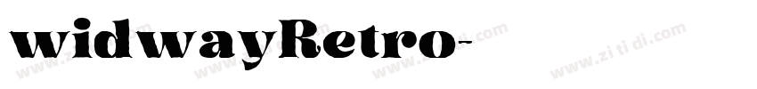 widwayRetro字体转换