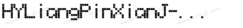 HYLiangPinXianJ字体转换