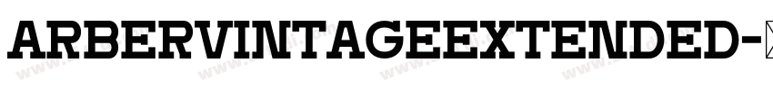 ArberVintageExtended字体转换