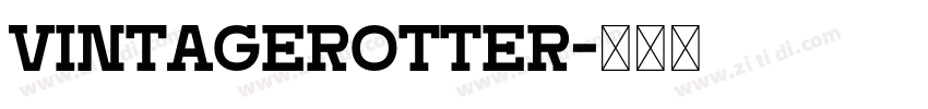 VintageRotter字体转换