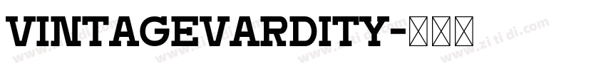 VintageVardity字体转换