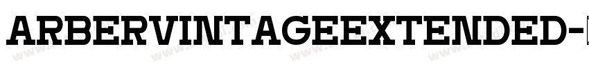 ArberVintageExtended字体转换