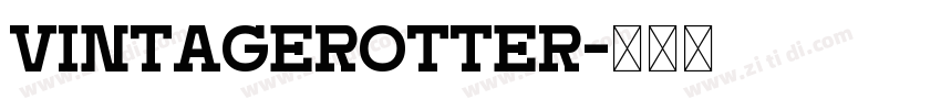 VintageRotter字体转换