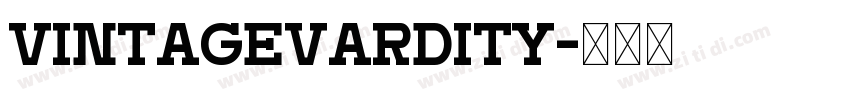 VintageVardity字体转换