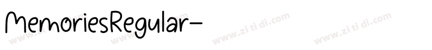 MemoriesRegular字体转换