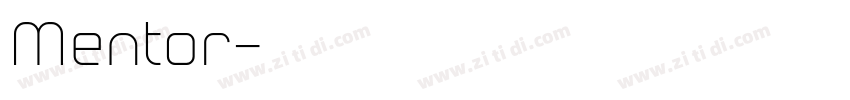 Mentor字体转换