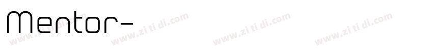 Mentor字体转换