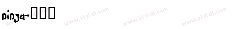 ninja字体转换