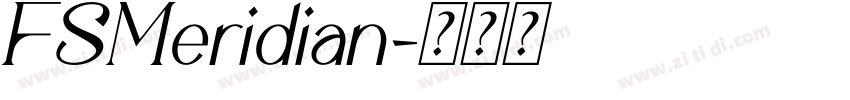 FSMeridian字体转换 FSMeridian字体转换