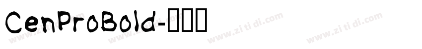 CenProBold字体转换