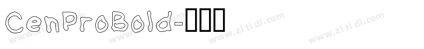CenProBold字体转换