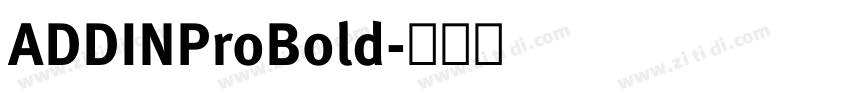 ADDINProBold字体转换