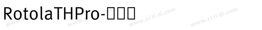 RotolaTHPro字体转换