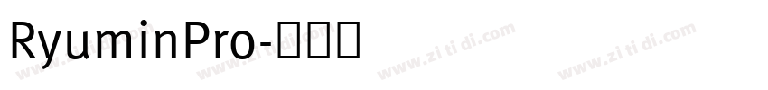 RyuminPro字体转换