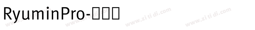 RyuminPro字体转换