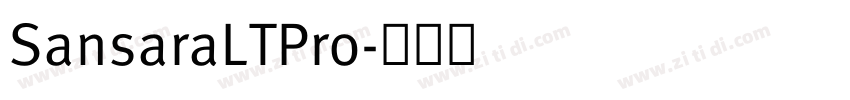 SansaraLTPro字体转换