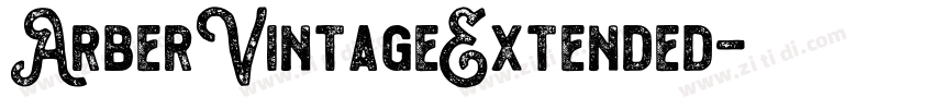 ArberVintageExtended字体转换