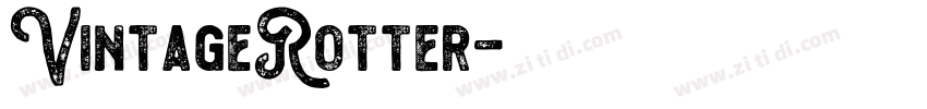 VintageRotter字体转换