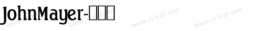 JohnMayer字体转换