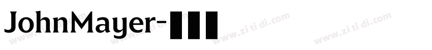 JohnMayer字体转换