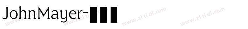 JohnMayer字体转换