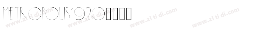 Metropolis1920字体转换