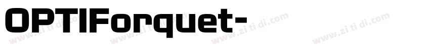 OPTIForquet字体转换