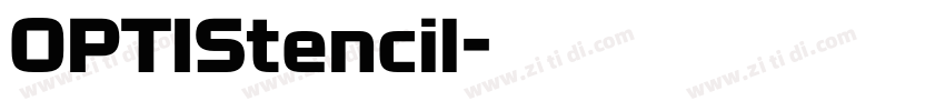 OPTIStencil字体转换