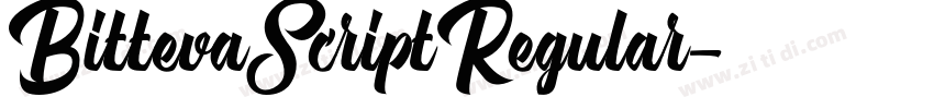 BittevaScriptRegular字体转换 BittevaScriptRegular字体转换