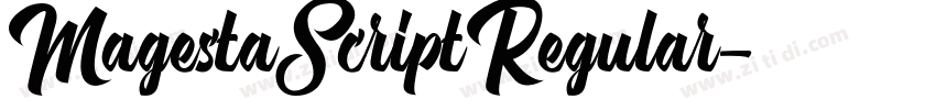 MagestaScriptRegular字体转换 MagestaScriptRegular字体转换