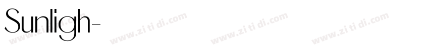 Sunligh他字体转换