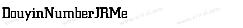DouyinNumberJRMedium字体转换