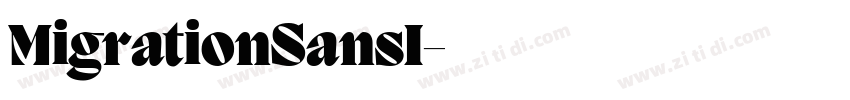 MigrationSansI字体转换