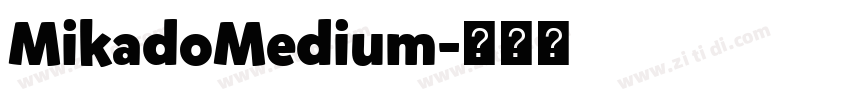MikadoMedium字体转换
