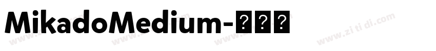 MikadoMedium字体转换