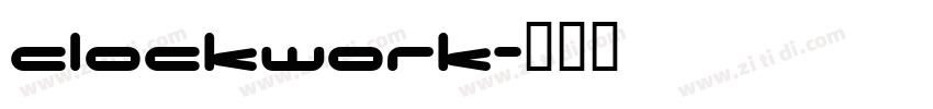 clockwork字体转换