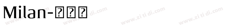 Milan字体转换