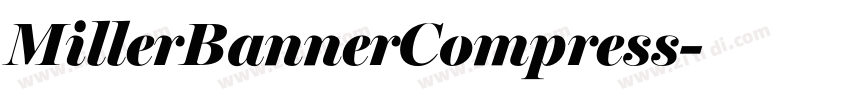 MillerBannerCompress字体转换