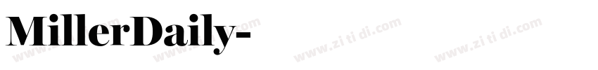 MillerDaily字体转换
