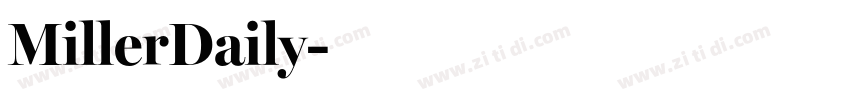 MillerDaily字体转换