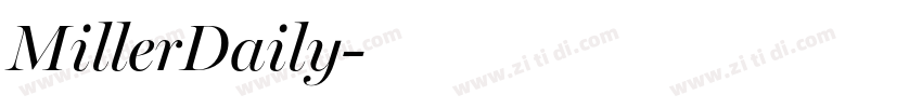 MillerDaily字体转换