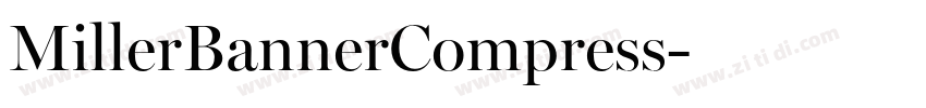 MillerBannerCompress字体转换