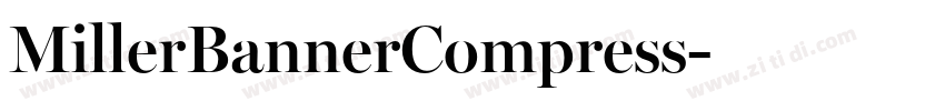 MillerBannerCompress字体转换