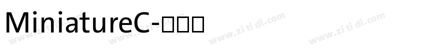 MiniatureC字体转换